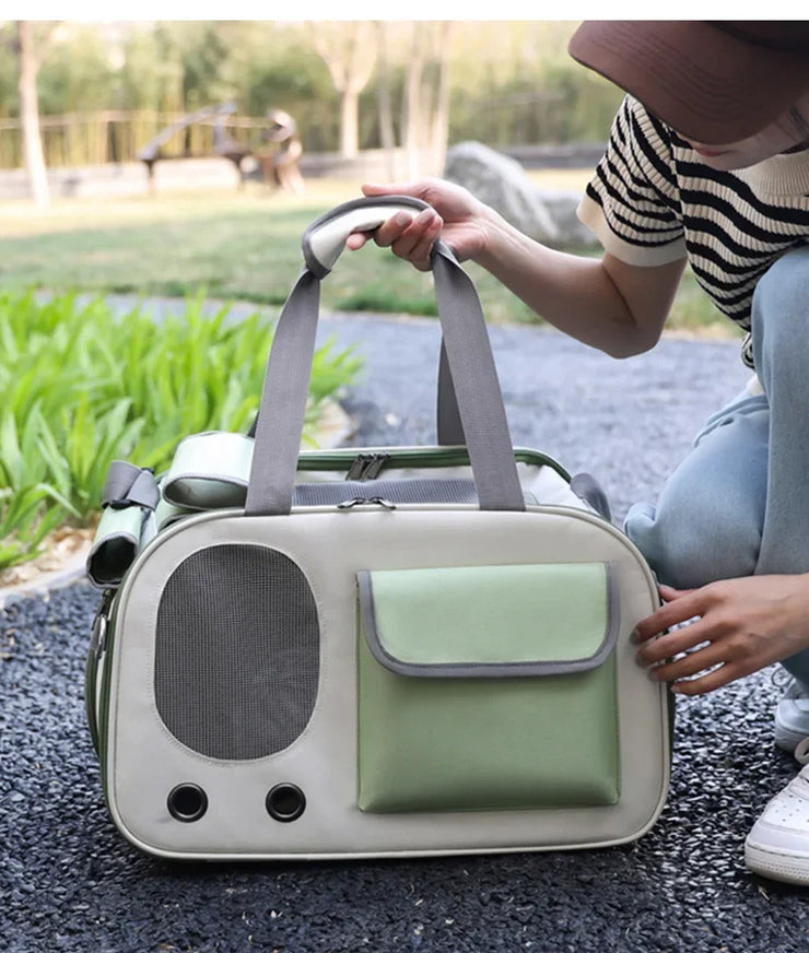 Portable Pet Dog Carrier Bag Portable Foldable Shoulder Bag Outdoor Handbag Transport Bag for Small Dogs Cats Pet Supplies