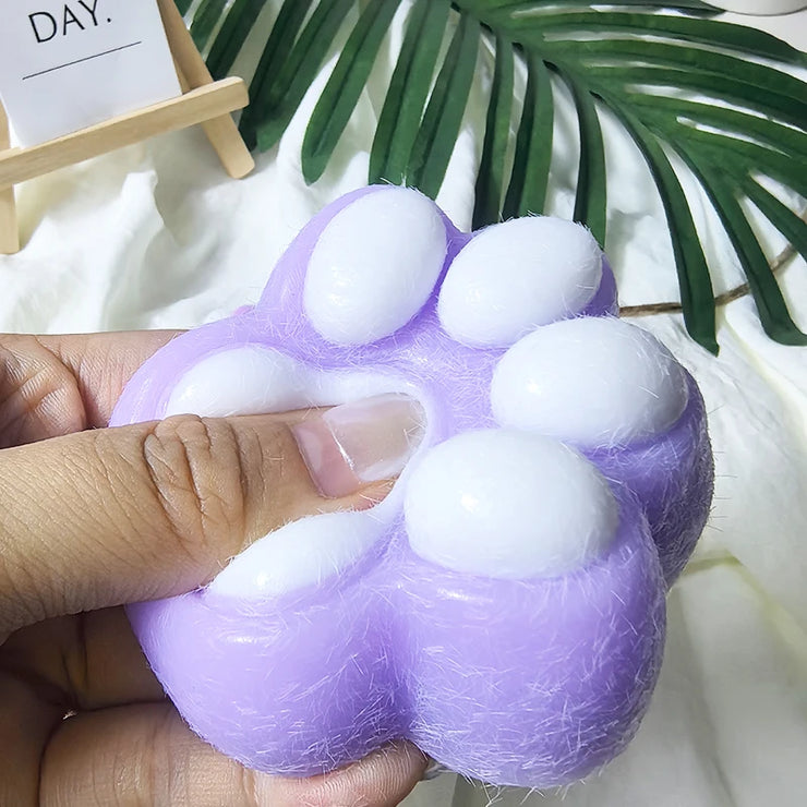 Squeeze Cat Paw Toys Cute Soft Abreact Relief Relax Toys Sticky Decompressing Pinching Cat Paw Stress Relief Squishy Toy Gift