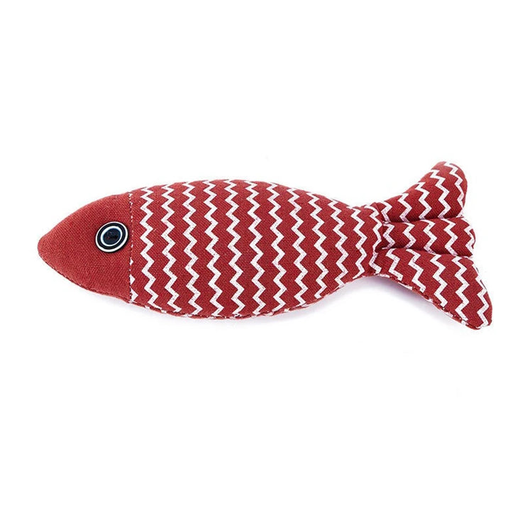 Cat for toy self high boredom resistant bite clean teeth linen fish grinding teeth fun cat toy simulation fish toy pet supplies
