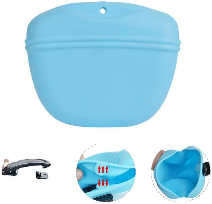 Pet Feeding Bag Training Dog Food Pocket Portable Silicone Snack Pouch Outdoor Walking Dogs Hanging Style Waistpack Pet Products