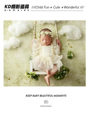 Baby Head Flower Photography Props Adjustable Artificial Flower Shooting Headband Newborn Photo Bow Pearl Headgear Accessories