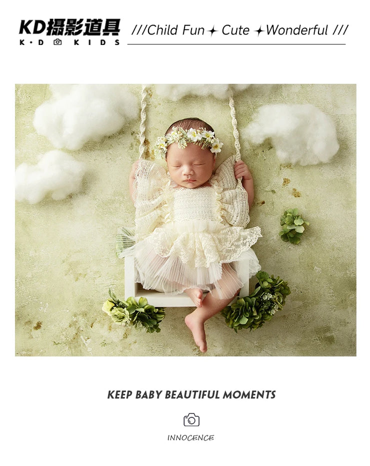 Baby Head Flower Photography Props Adjustable Artificial Flower Shooting Headband Newborn Photo Bow Pearl Headgear Accessories