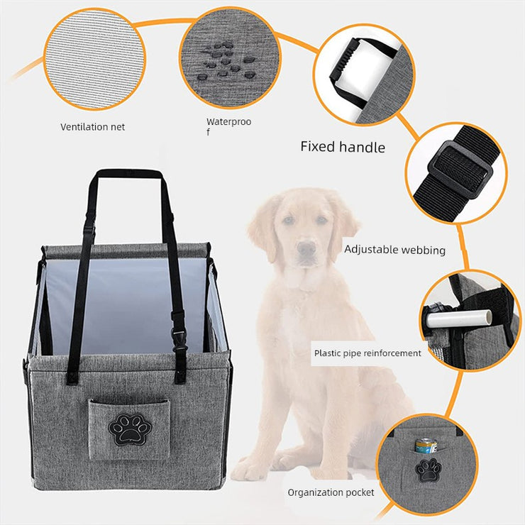 Pet Car Handy Gadget Small and Medium-Sized Dogs Front and Rear Dog Kennel