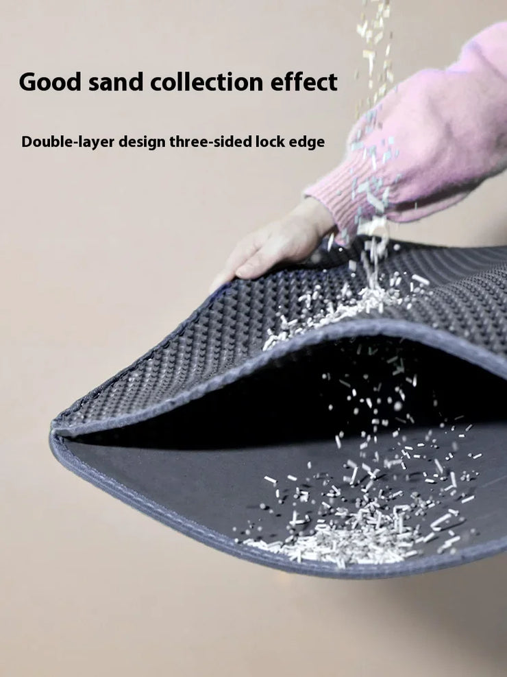 90x60CM Large Cat Litter Mat Waterproof Double Layer Non Slip Litter Box Tray Pad Washable Durable Pet Toilet Training Mat