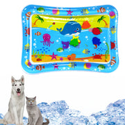 Water Sensory Play Mat Toy Thickened Inflatable Water Mat For Cat And Dog Water Sensor Mat Water Sensory Playmat With Fish Sea