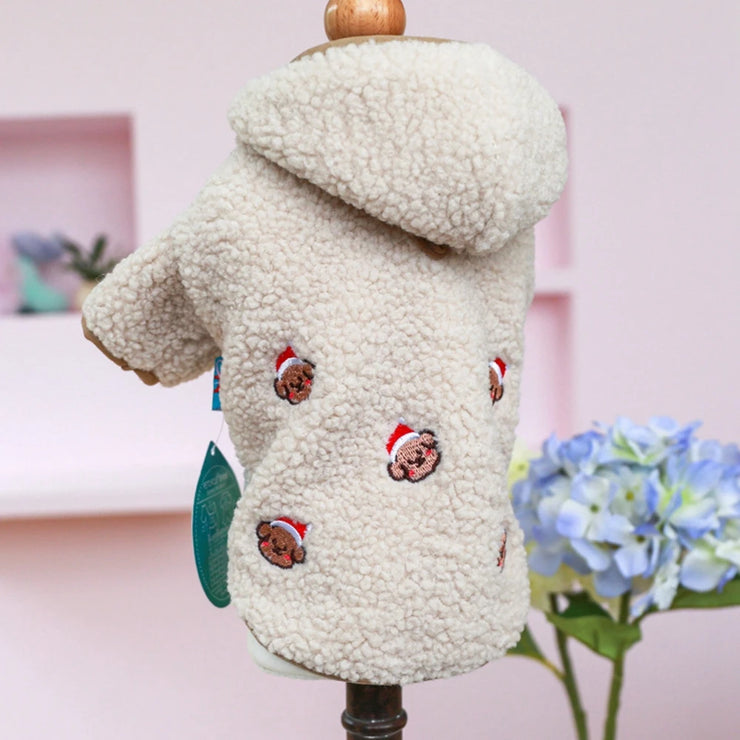 Winter Dog Cat Coat Warm Fleece Pet Clothes Hooded Coat Down Jacket Puppy Pet Clothing for Dogs Chihuahua Yorkie Pug Outfits