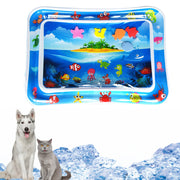 Water Sensory Play Mat Toy Thickened Inflatable Water Mat For Cat And Dog Water Sensor Mat Water Sensory Playmat With Fish Sea
