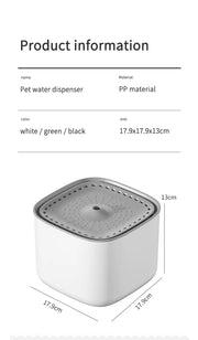 3L Cat Water Fountain Auto Recirculate Filter Large Capacity Filtring Cat Water Drinker USB Electric Mute Cats Water Dispenser
