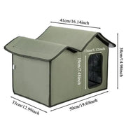 Outdoor Cat House Detachable Roof Design Pet Bed Waterproof Large Space Breathable Easy To Disassemble Cat and Dog Universal Bed