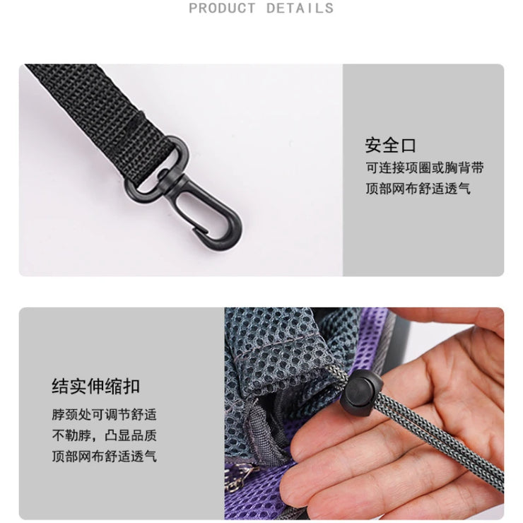 Pet Cat Dog Carrier Backpack Travel Tote Shoulder Bags Mesh Sling Carry Pack Pet Carrying Supplies Crossbody Shoulder Bag