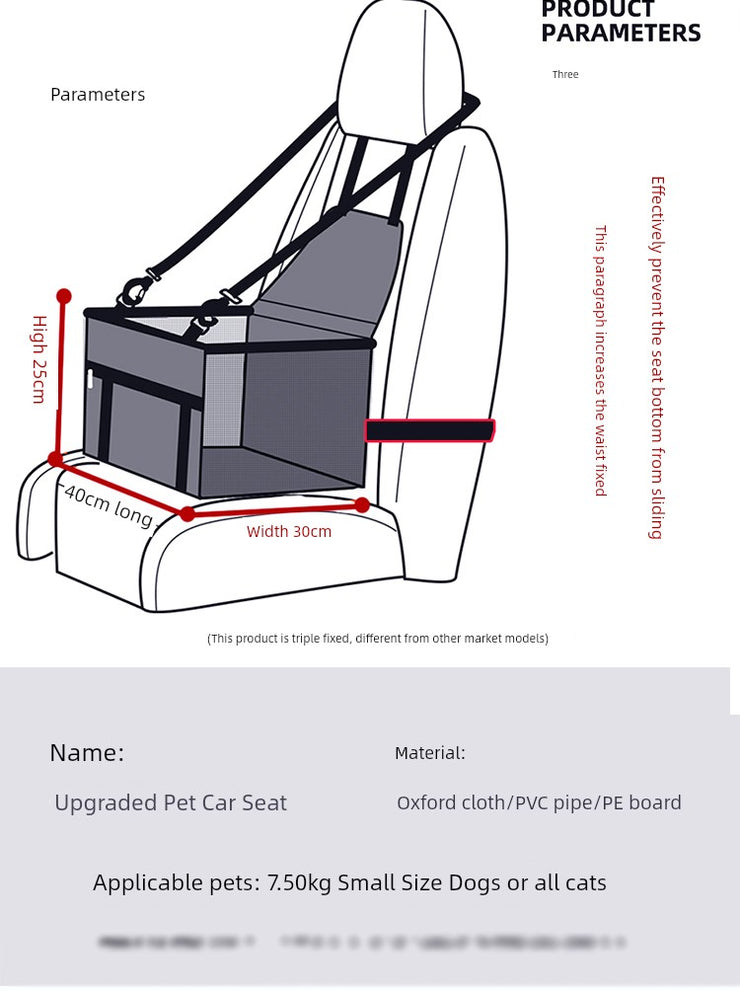 Pet Car Nest Dog Car Seat Dog Car Handy Gadget Car Mat Dog Car Automobile Cushion Front Seat