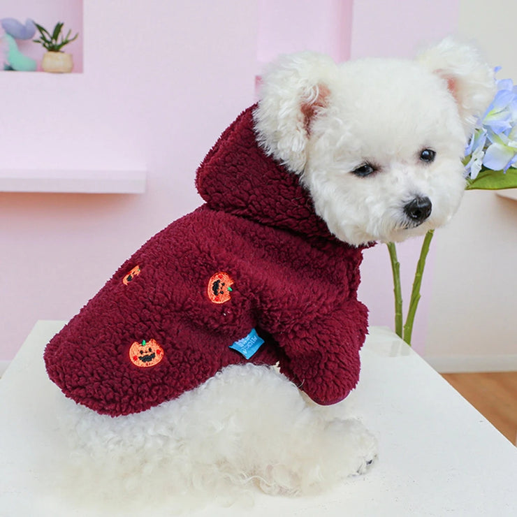 Winter Dog Cat Coat Warm Fleece Pet Clothes Hooded Coat Down Jacket Puppy Pet Clothing for Dogs Chihuahua Yorkie Pug Outfits