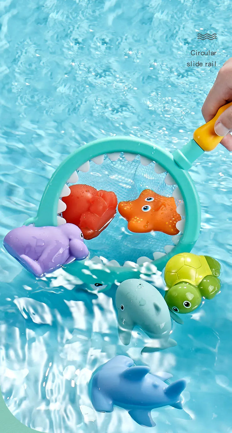 Baby Bath Toys Bathtub Colorful Toys Waterproof Bath Toys for Toddler Infant Boys Girls 0~3years Gift