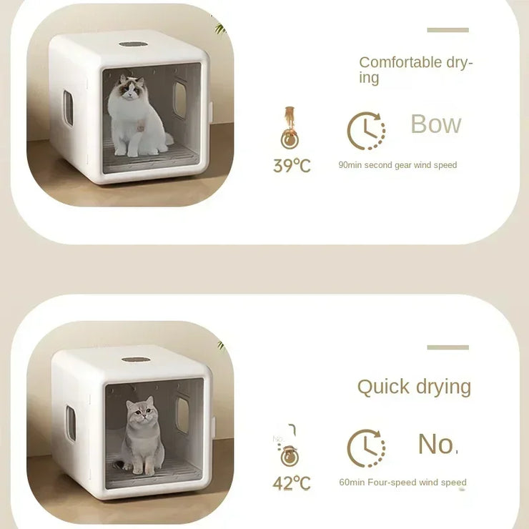 Smart Pet Drying Box, Automatic Temperature Control Dryer, Water Sterilization, Anti Cold, Beauty Equipment, Cats and Dogs
