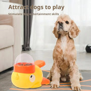 Dog Puzzle Feeder Interactive Pet Food Treat Dispenser Cartoon Duck Design Pet Snack Feeder for Dog Training Mental Enrichment