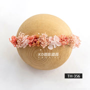 Baby Head Flower Photography Props Adjustable Artificial Flower Shooting Headband Newborn Photo Bow Pearl Headgear Accessories