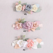 Baby Headbands for Toddlers Infant Beautiful Artificial Flowers Hair Bands for Baby Girls Sweet Cute Head Bands Hair Accessories