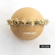Baby Head Flower Photography Props Adjustable Artificial Flower Shooting Headband Newborn Photo Bow Pearl Headgear Accessories